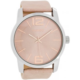 OOZOO Timepieces 48mm Pinkgrey Leather Strap C7411